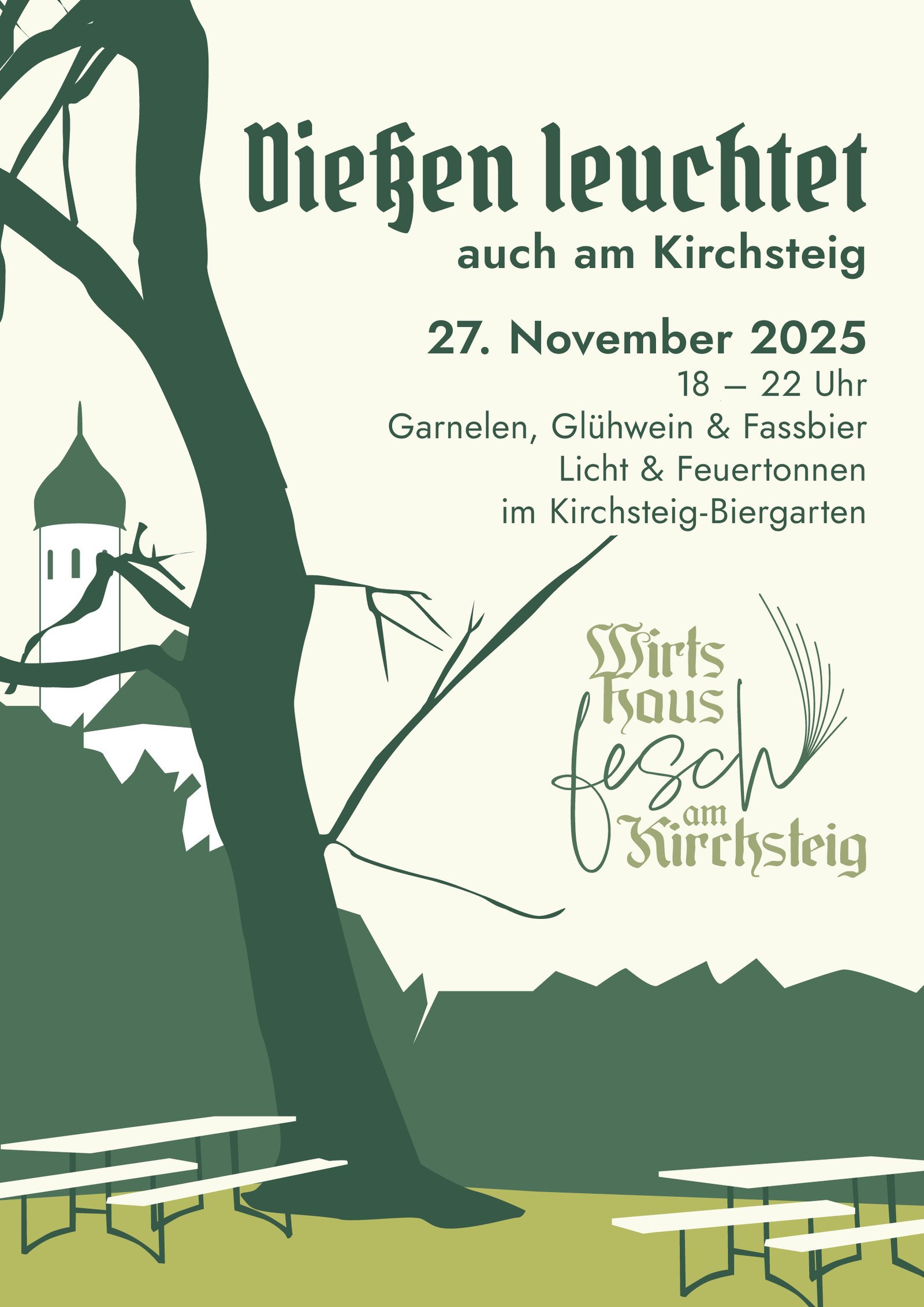 Dießen leuchtet - auch am Kirchsteig