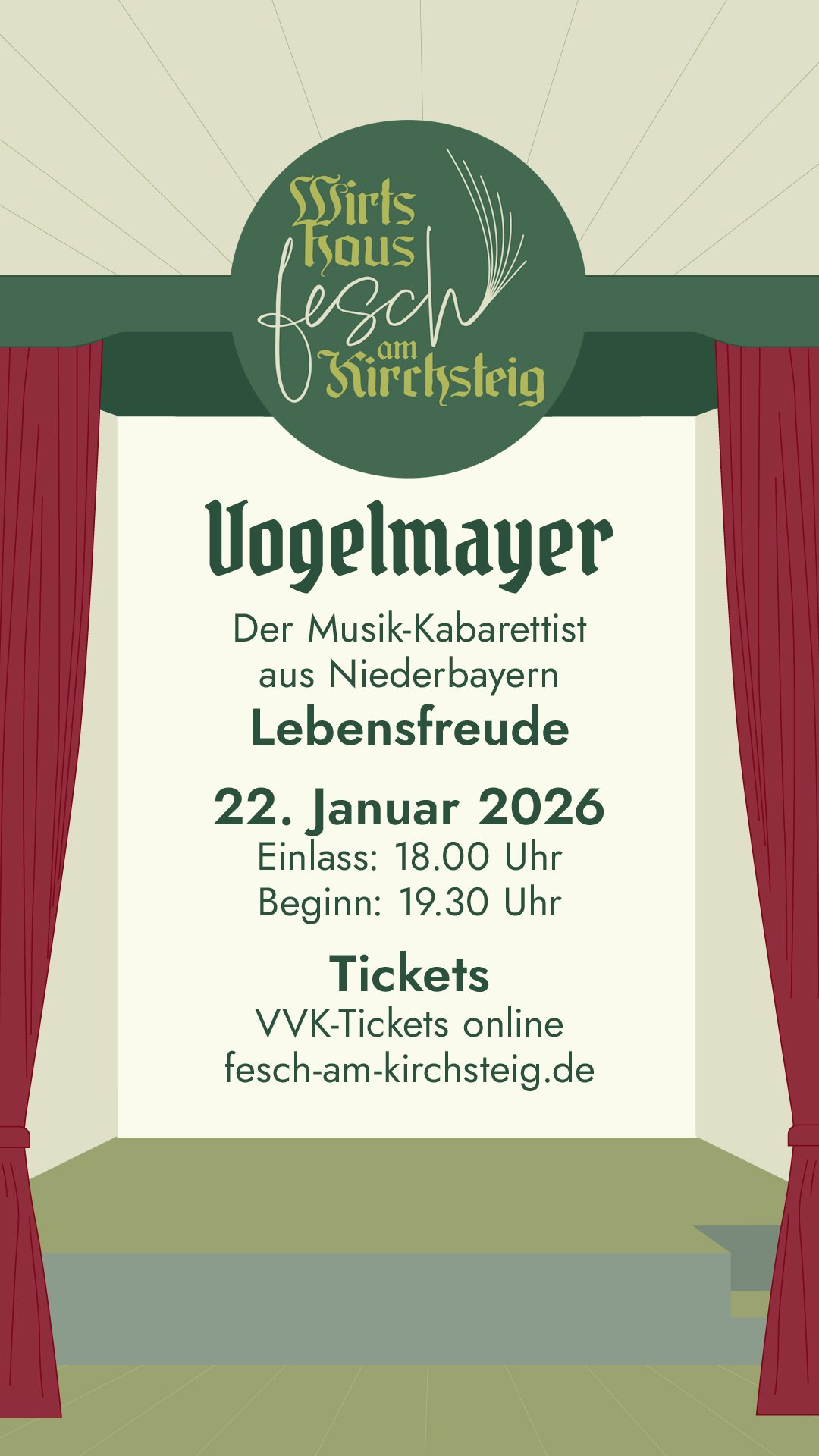 Kabarett: Vogelmayer | Lebensfreude