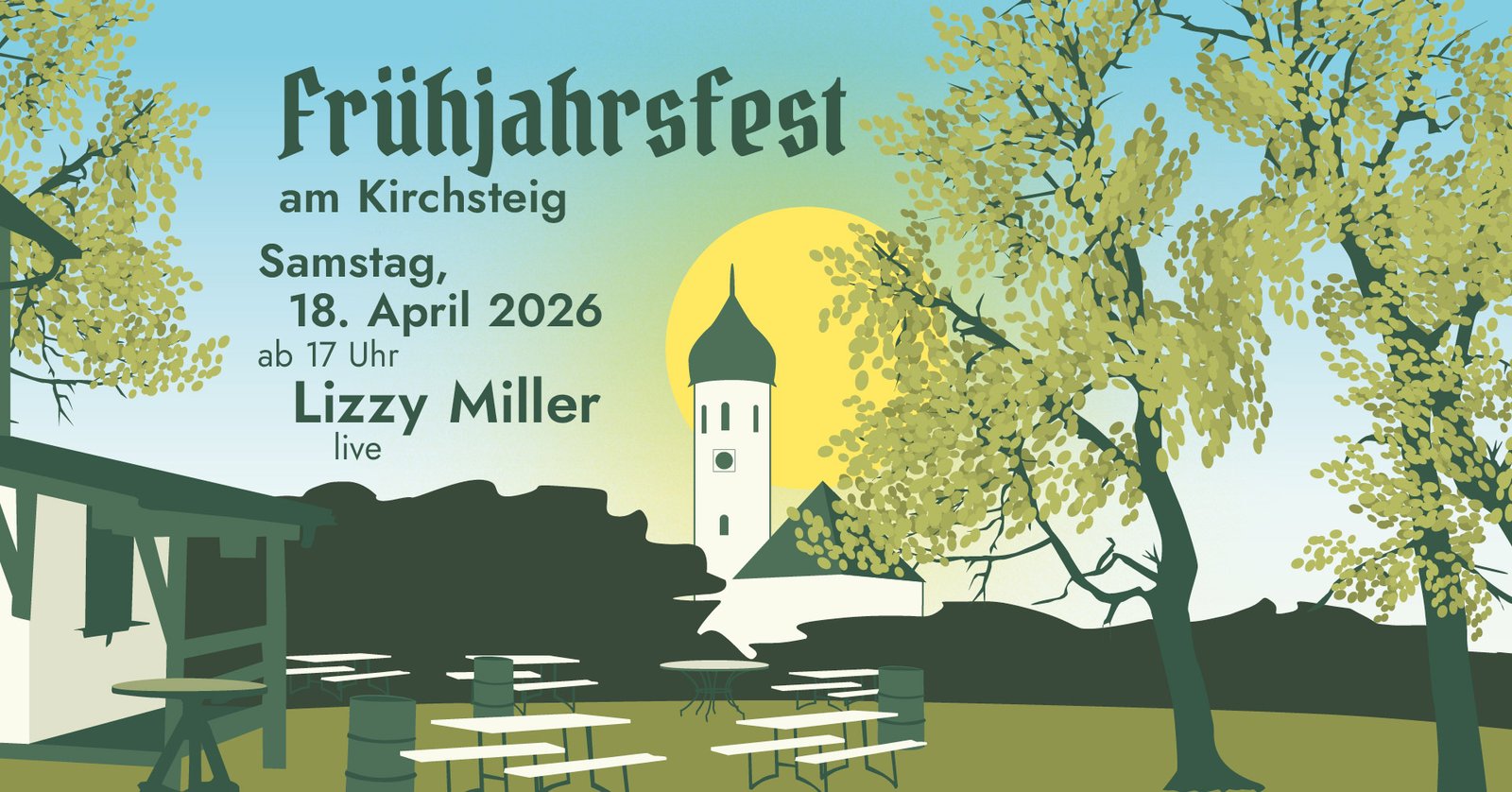 Frühjahrsfest im Biergarten mit Lizzy Miller live